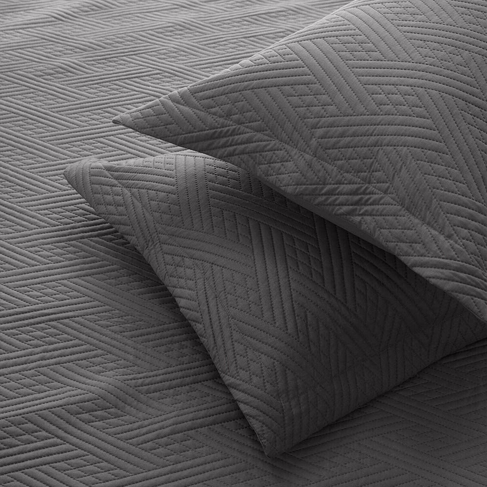 detail of Soft Bedspread Quilt Coverlet