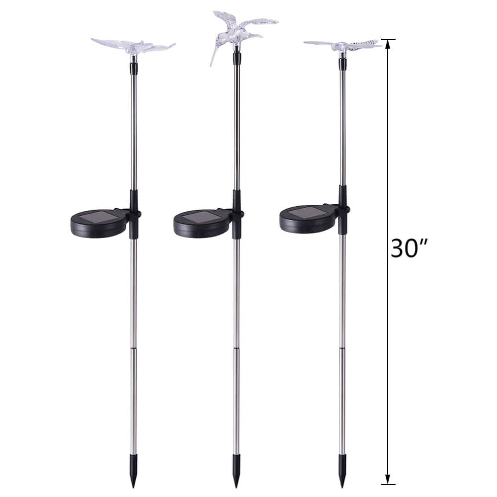 Solar LED Stake Lights, 3Pcs - BCBMALL