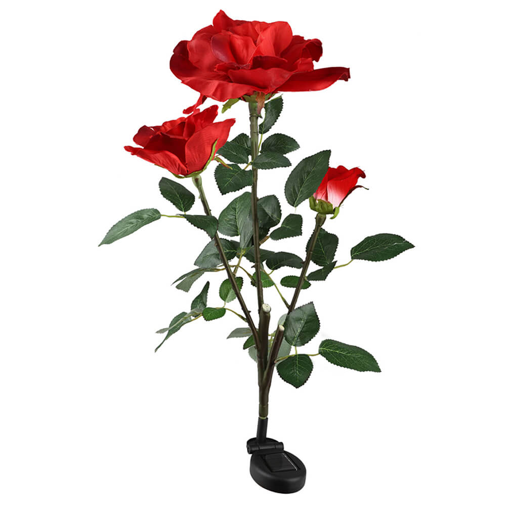 Solar Power Rose Flower LED Lights - BCBMALL