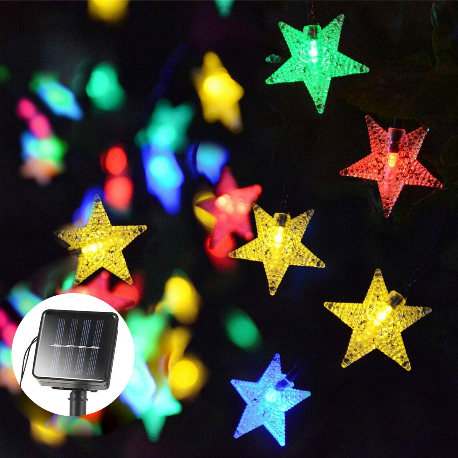 Solar Star String Lights, 20/50LED colorful
