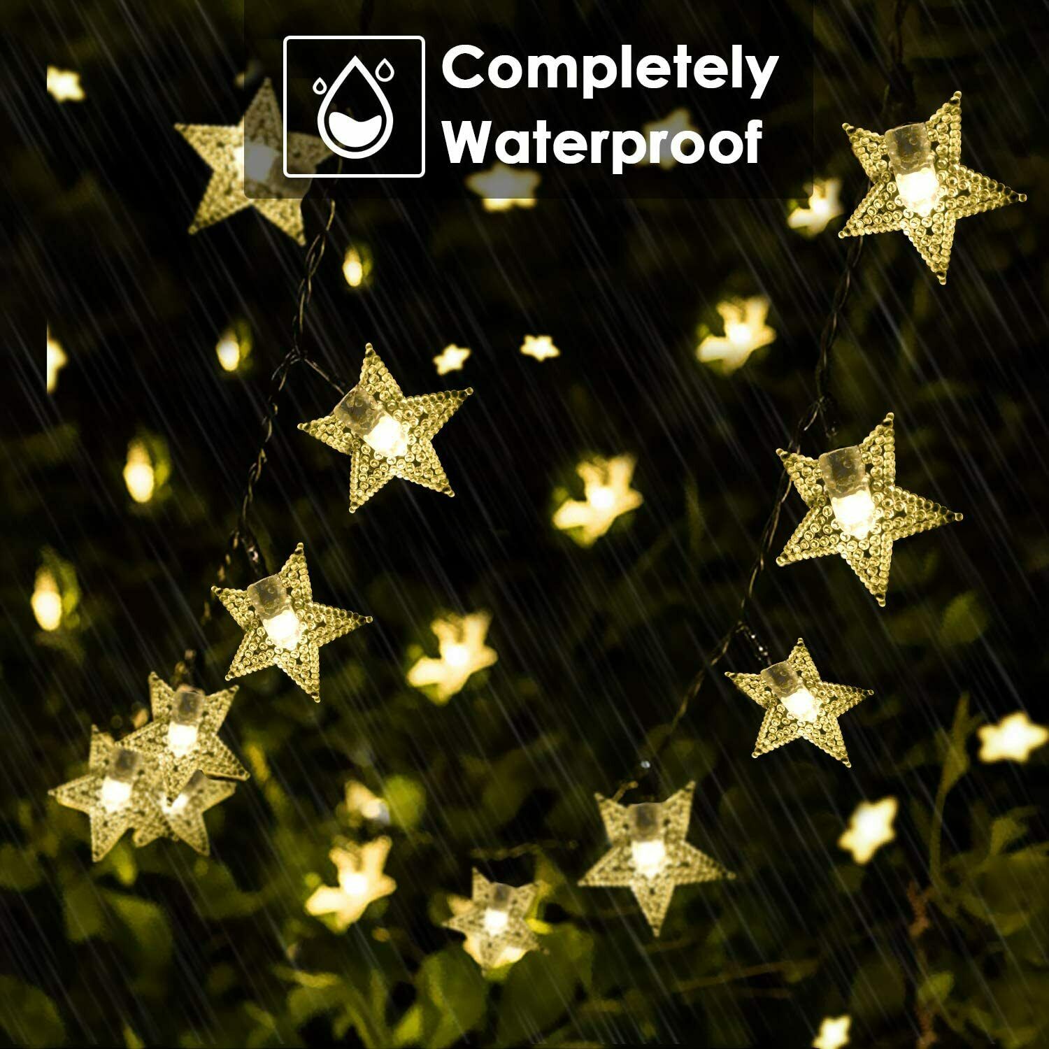 Solar Star String Lights, 20/50LED feature