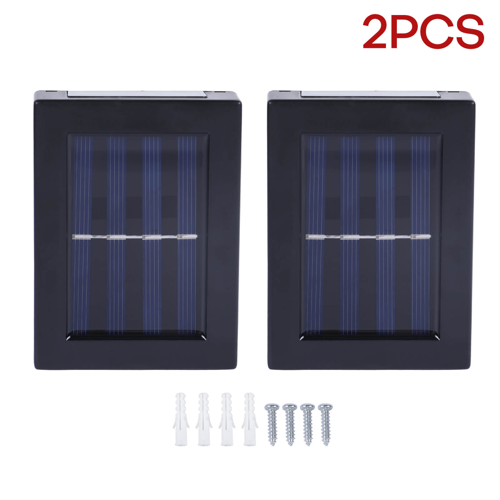Solar Wall Lamp, 2Pcs - BCBMALL