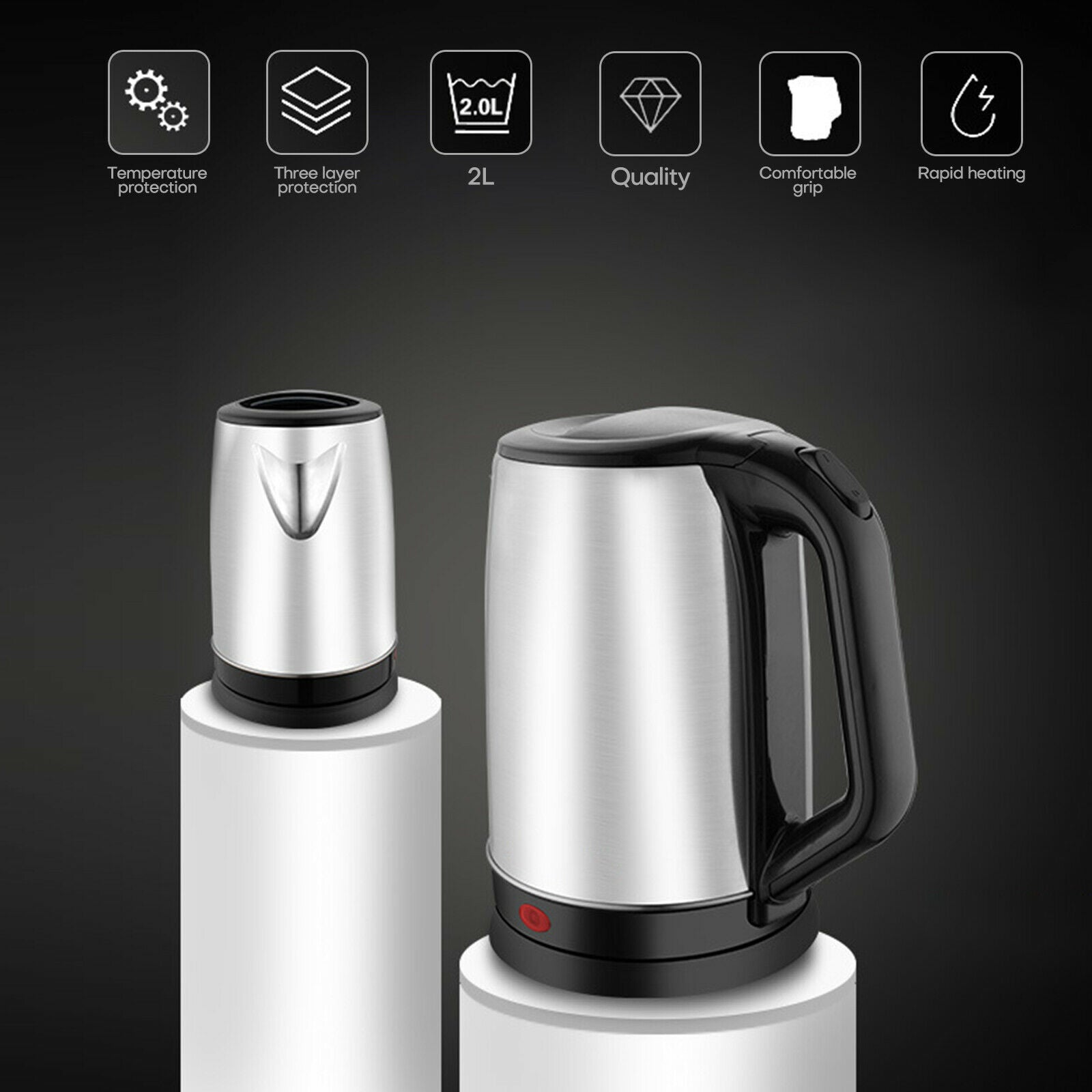Stainless Steel Electric Kettle Water Boiler