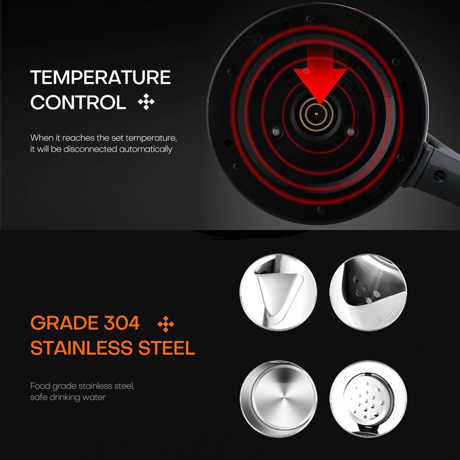 feature of Stainless Steel Electric Water Boiler