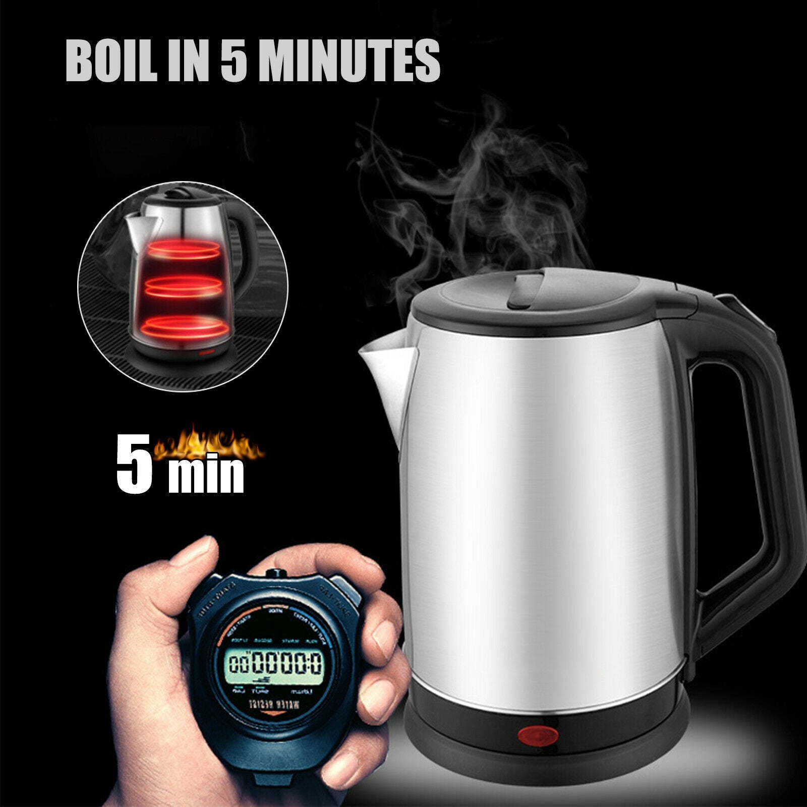 feature of Stainless Steel Electric Kettle Water Boiler