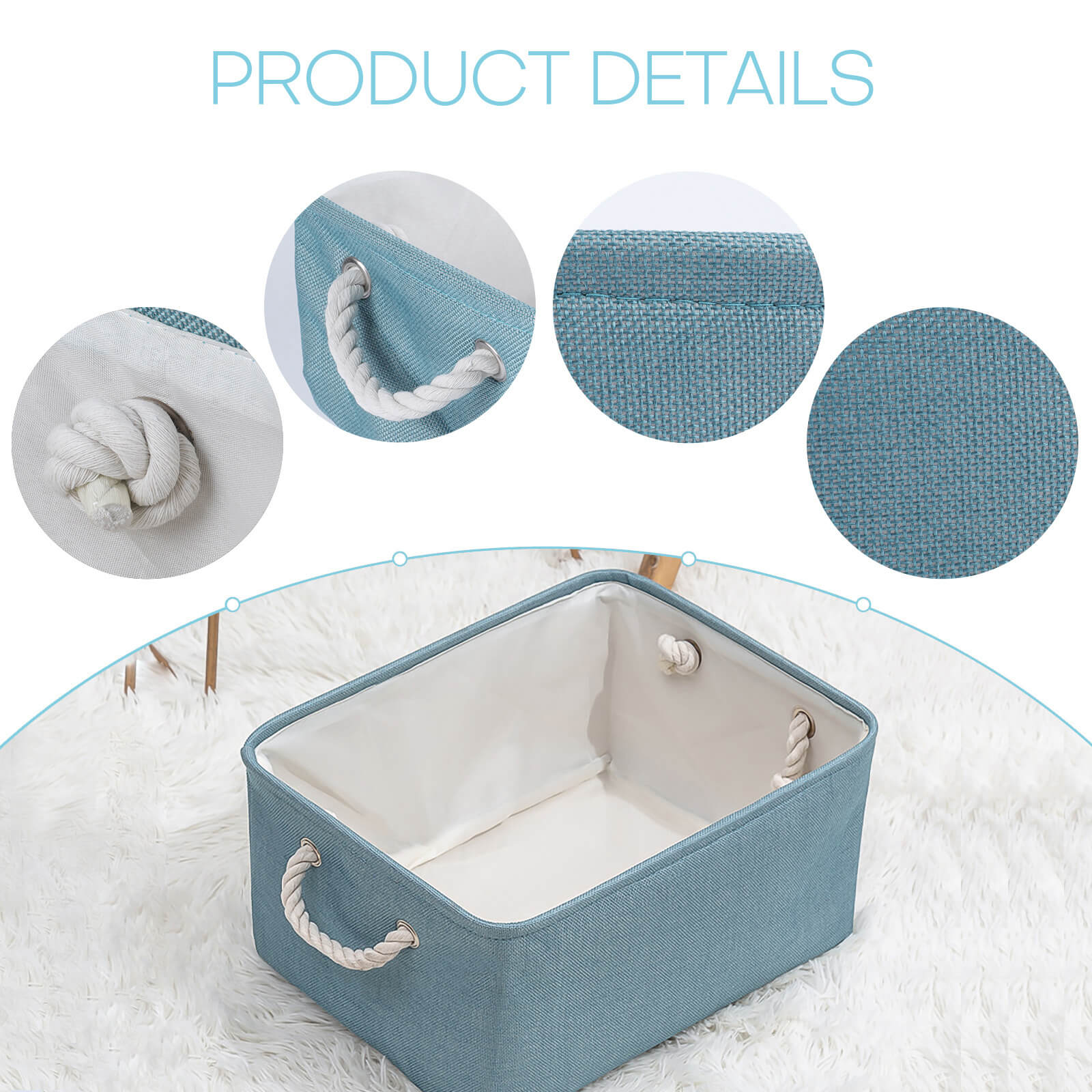 Storage Bin, 3 Pcs - BCBMALL