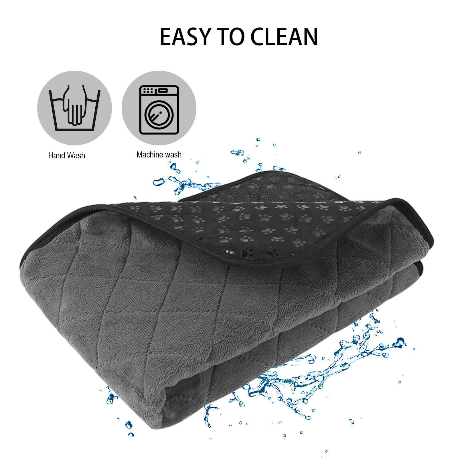 washable Thick Coral Fleece Pet Pee Pad