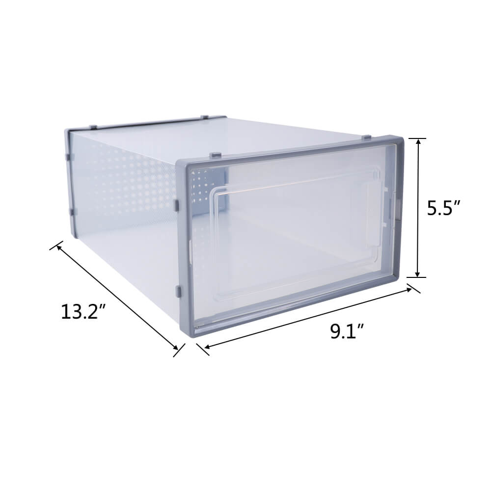 Thicken Plastic Shoes Storage Organizer, 6 Pcs - BCBMALL