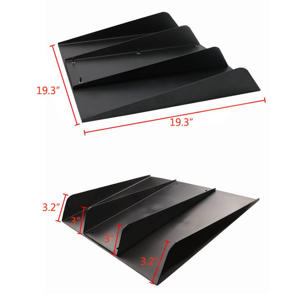 Rear Bumper 4 Shark Fins Diffuser - BCBMALL