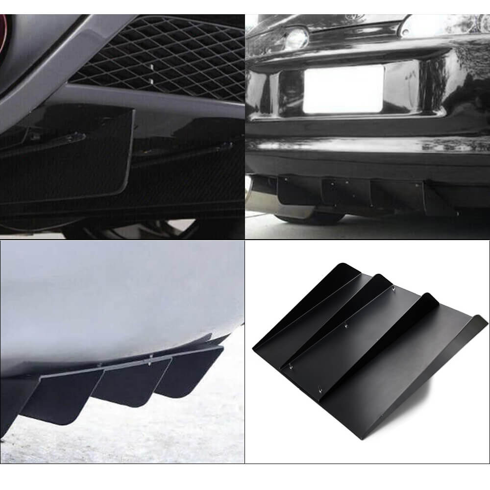 Rear Bumper 4 Shark Fins Diffuser - BCBMALL
