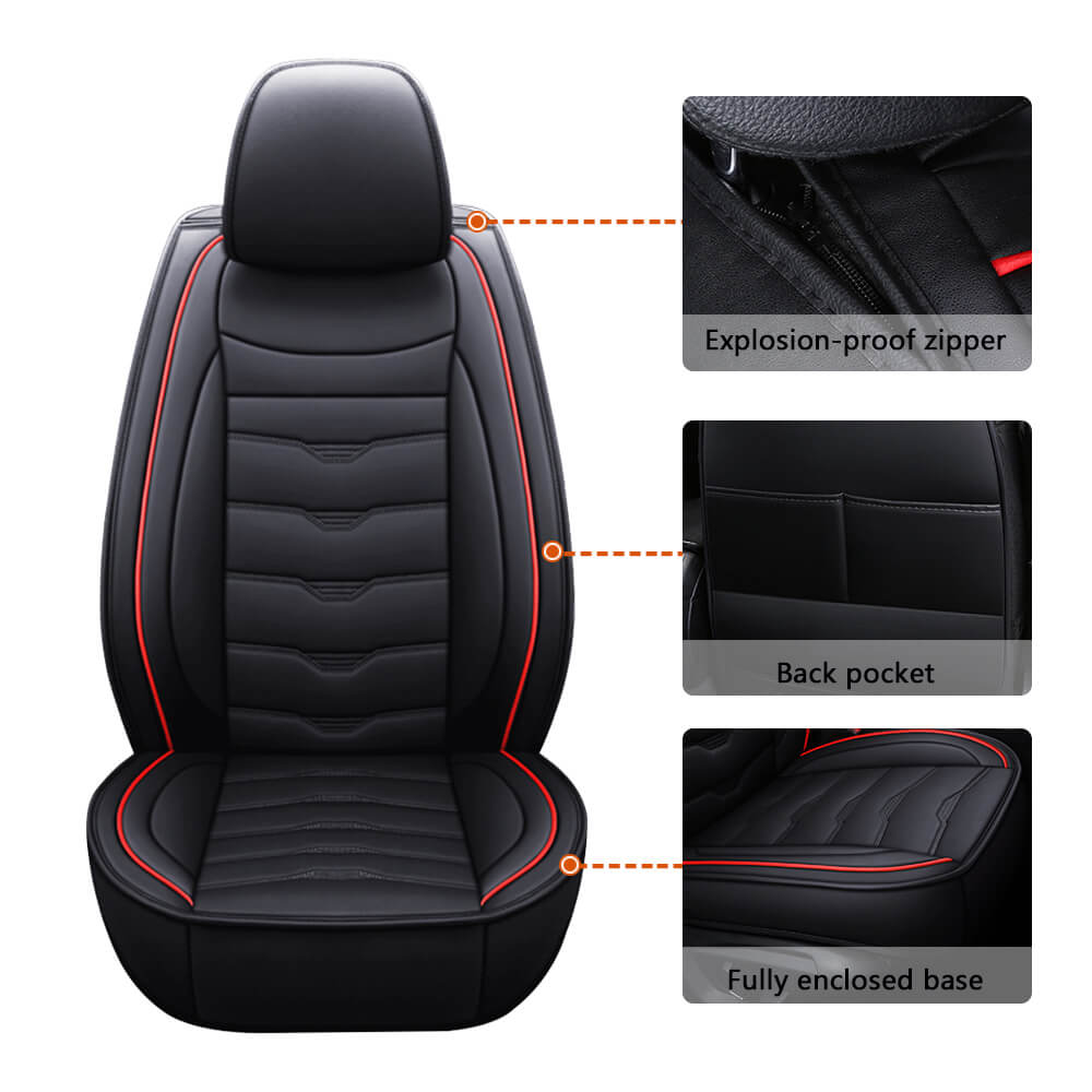 design of Universal Car Leather Seat Covers Full Set