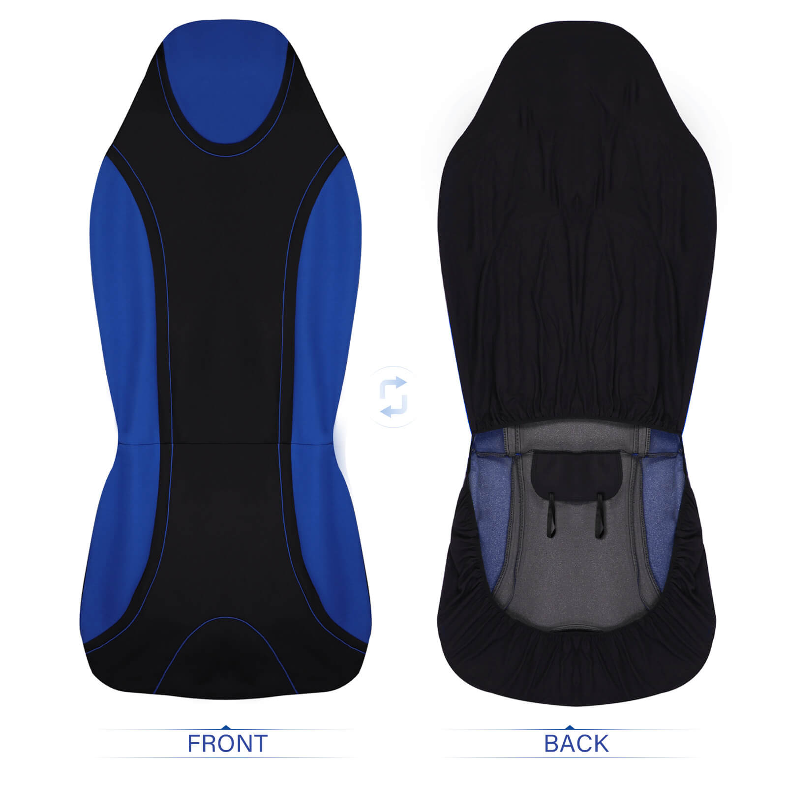 display of Universal Cloth Car Seat Cover, 2 Seats / 5 Seats