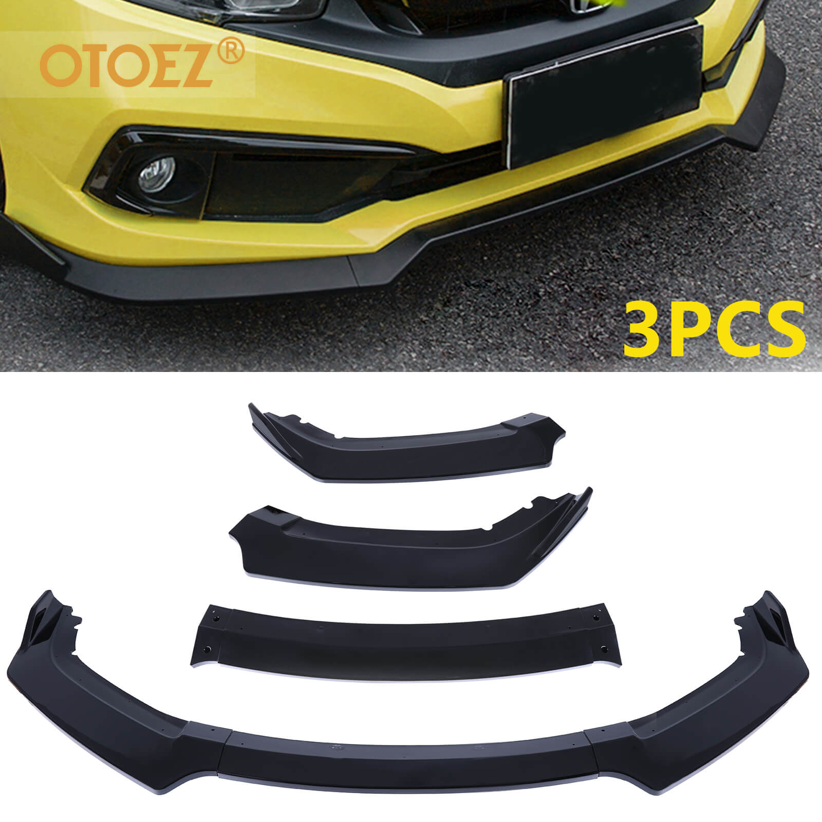 Front Bumper Lip Spoiler Diffuser Kit - BCBMALL