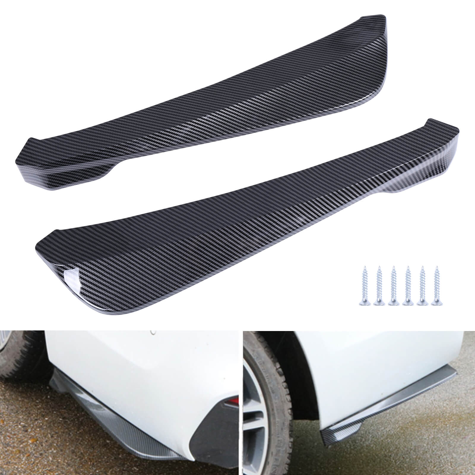 Universal Rear Bumper Lip Diffuser Splitter Body Kit - BCBMALL