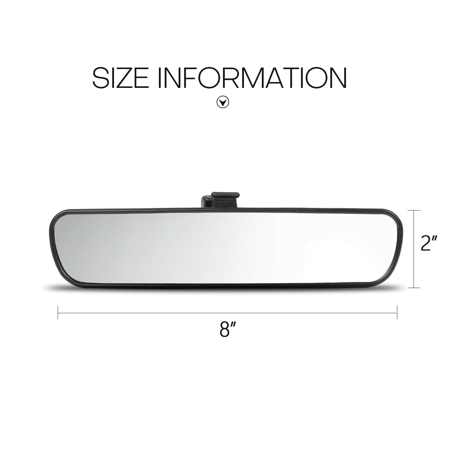 Universal Rear View Mirror size
