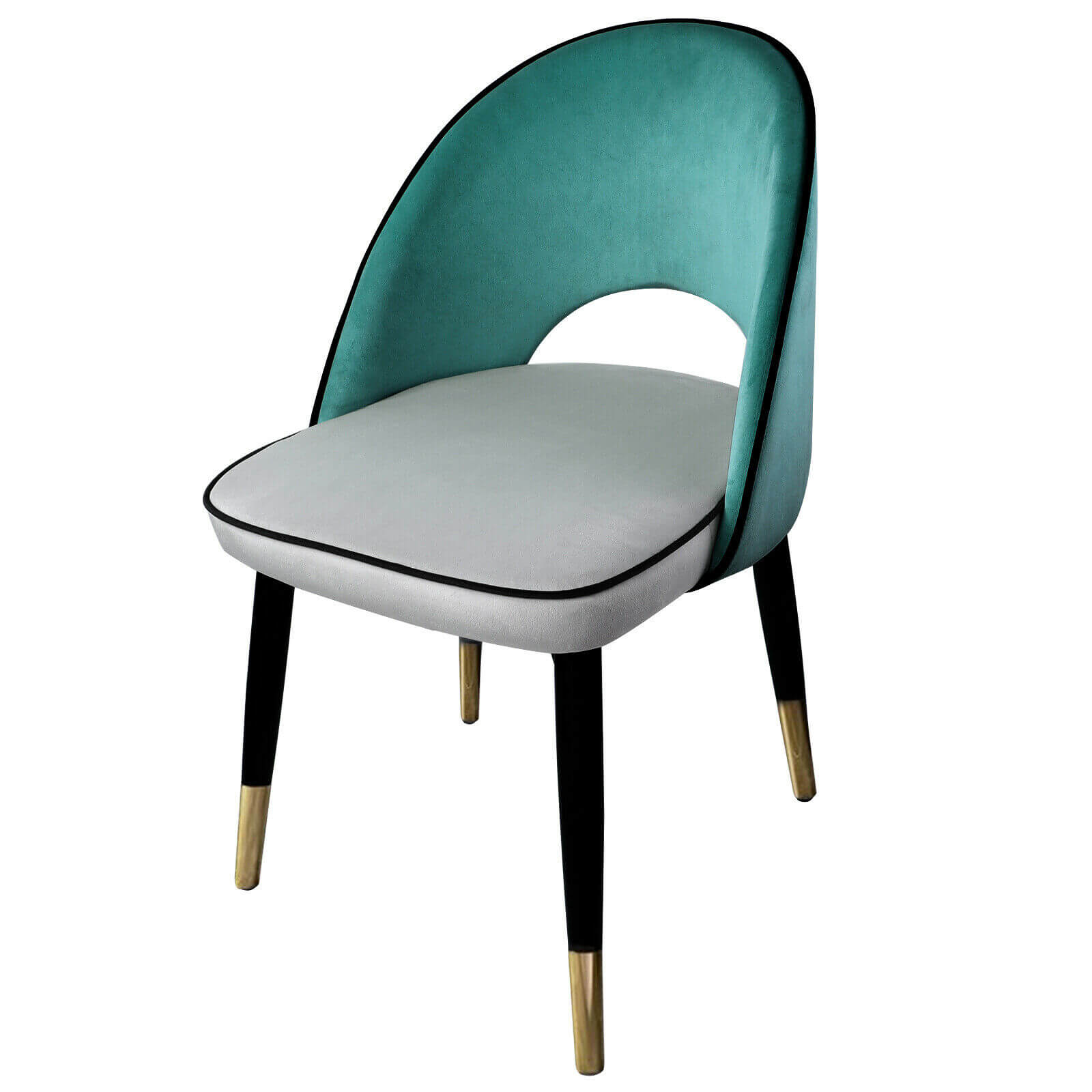 Velvet Upholstered Dining Chairs, Set of 2 - BCBMALL