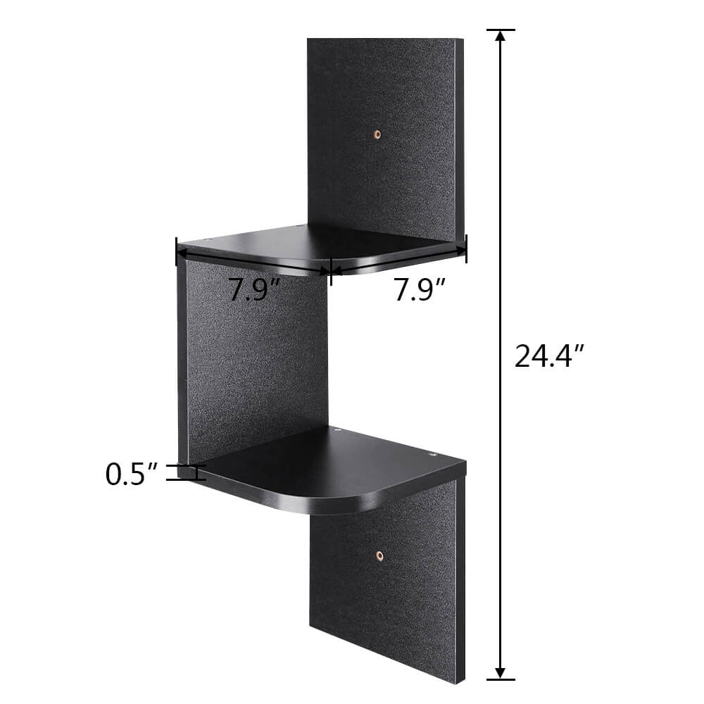 Wall Corner Zig Zag Shelf - BCBMALL