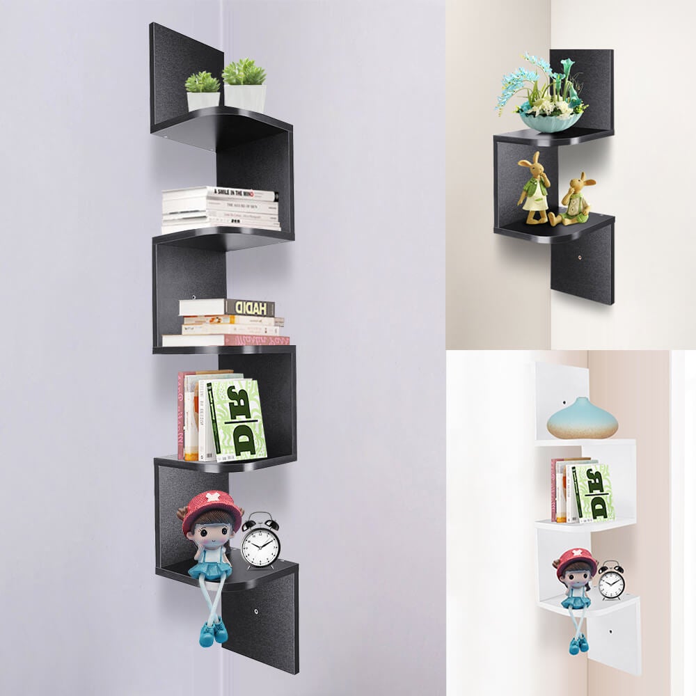 Wall Corner Zig Zag Shelf - BCBMALL