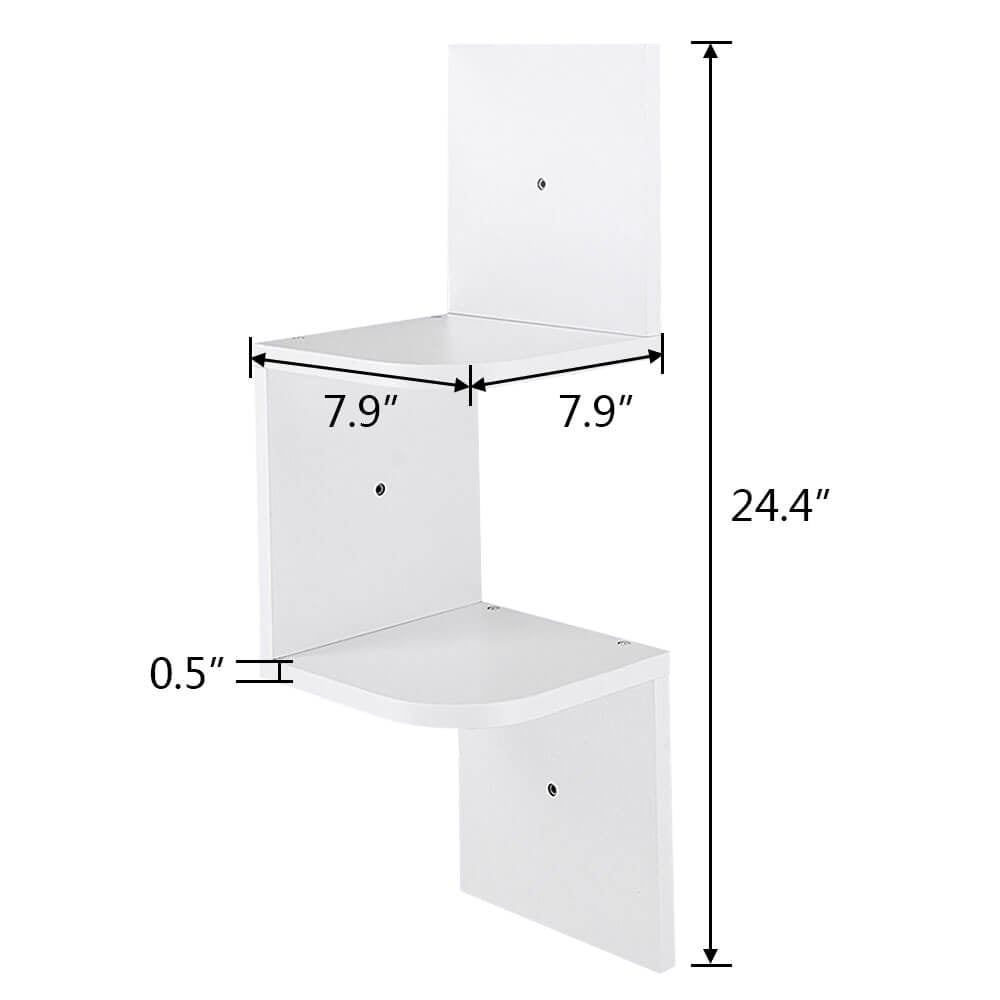 Wall Corner Zig Zag Shelf - BCBMALL