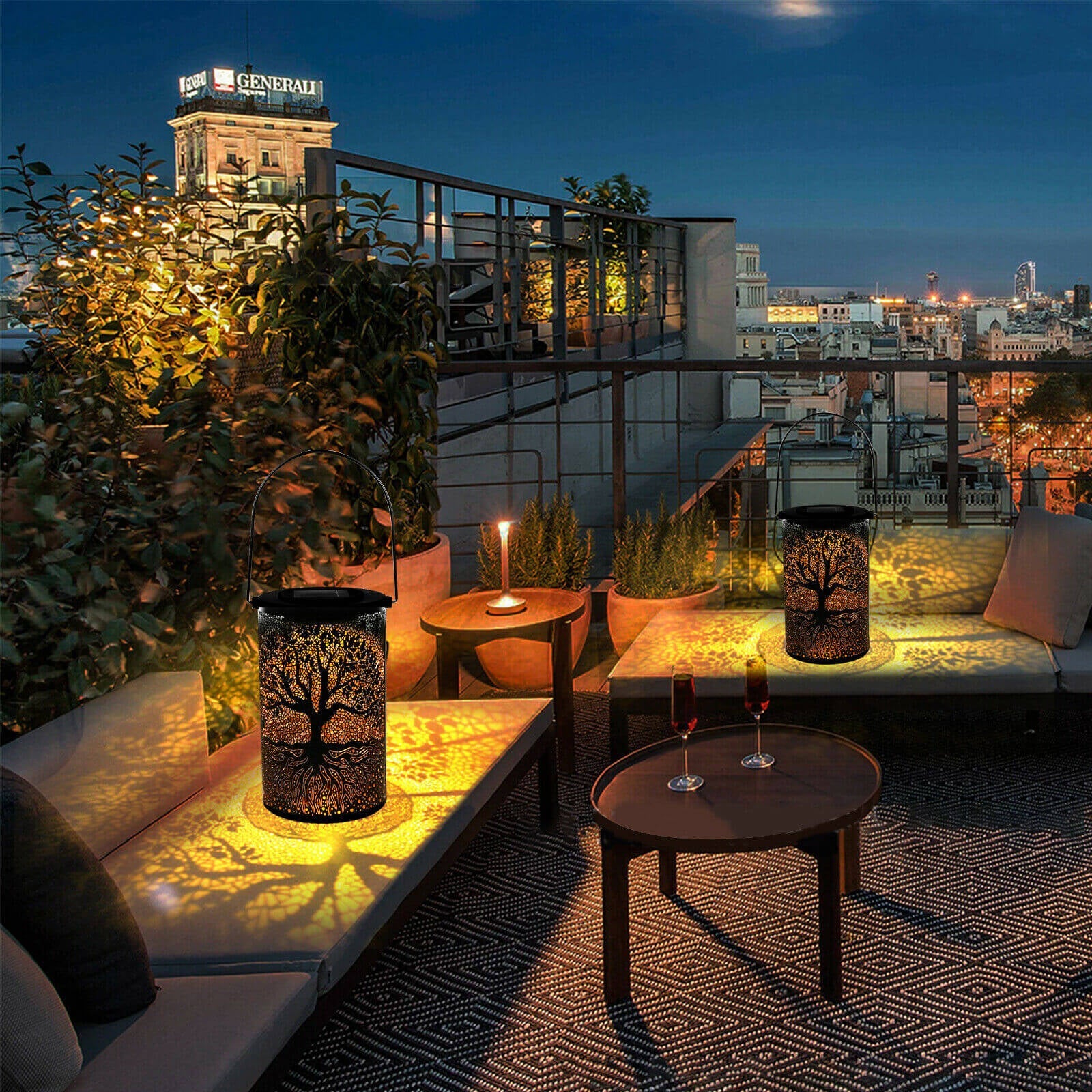 usage of Waterproof Solar Hanging Lights