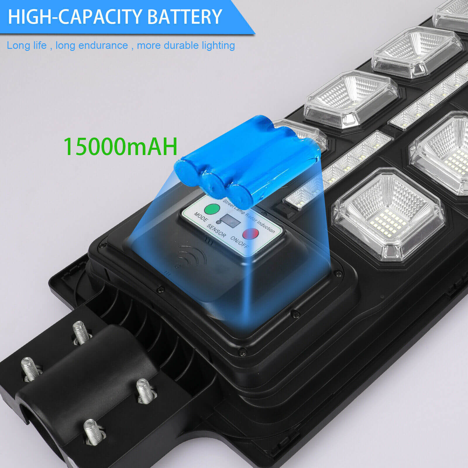 battery of Waterproof Solar Street Light