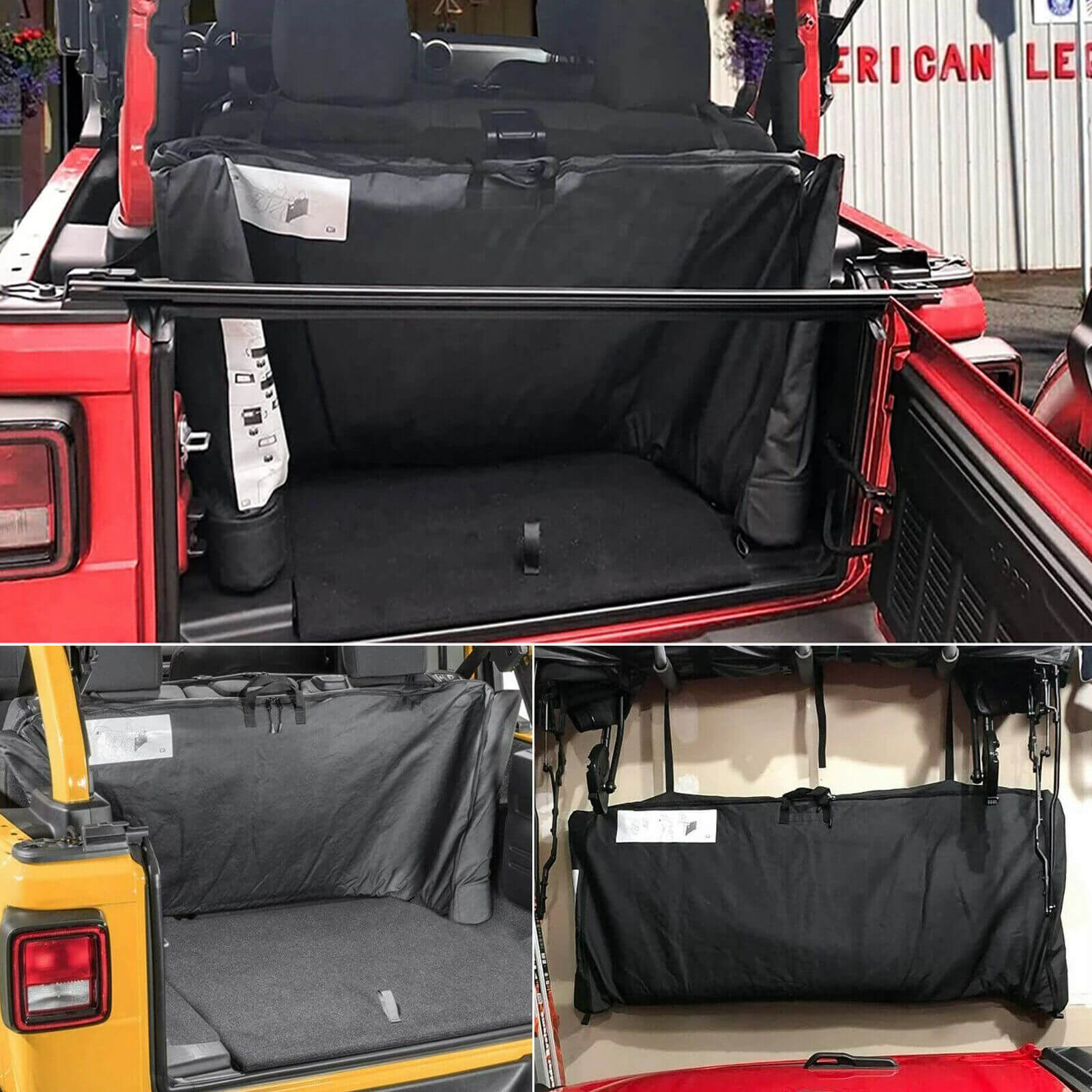Window Storage Bag for 18+ Jeep Wrangler display