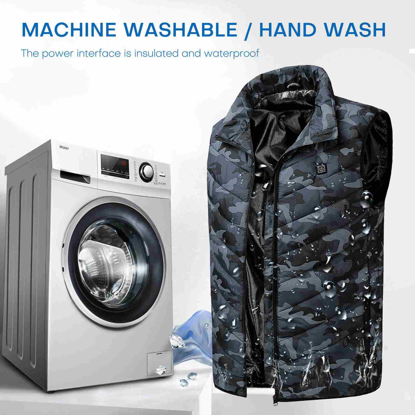 Washable Winter Heated Vest Electric USB Jacket