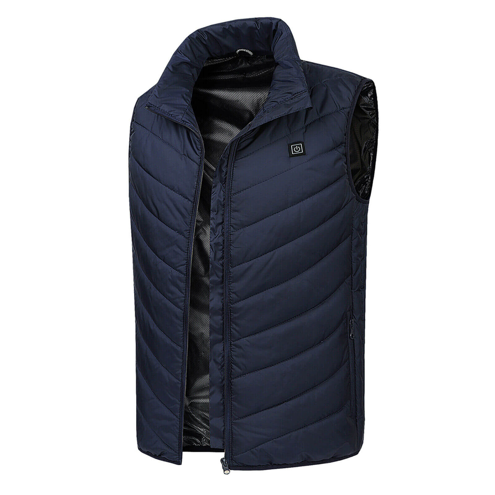 Blue Winter Heated Vest Electric USB Jacket