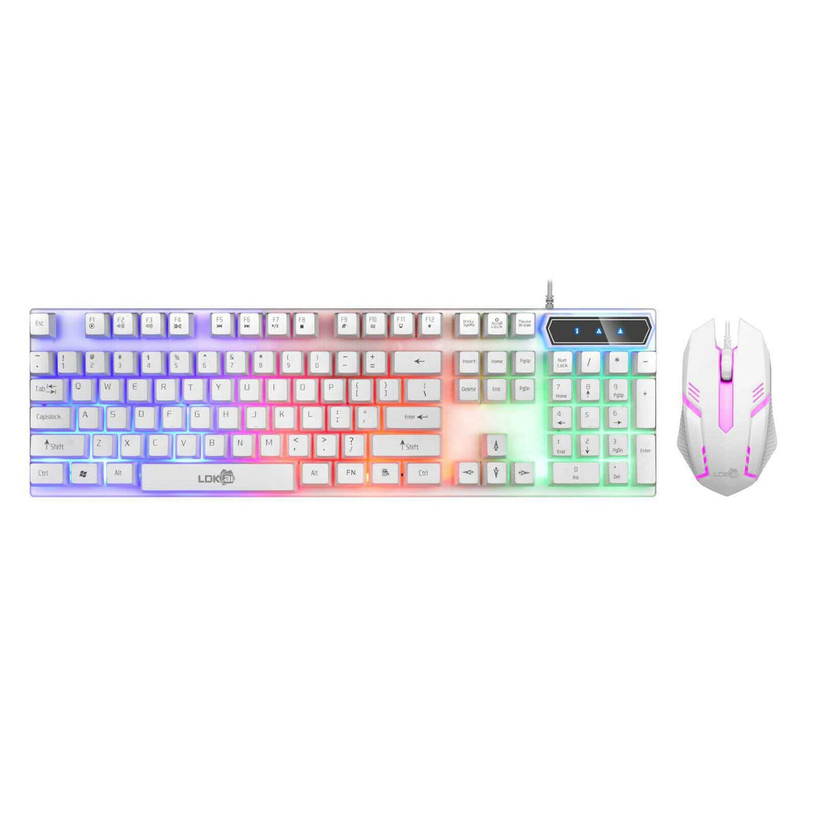 Wired Gaming Keyboard and Mouse Combo w/ LED Backlight - BCBMALL