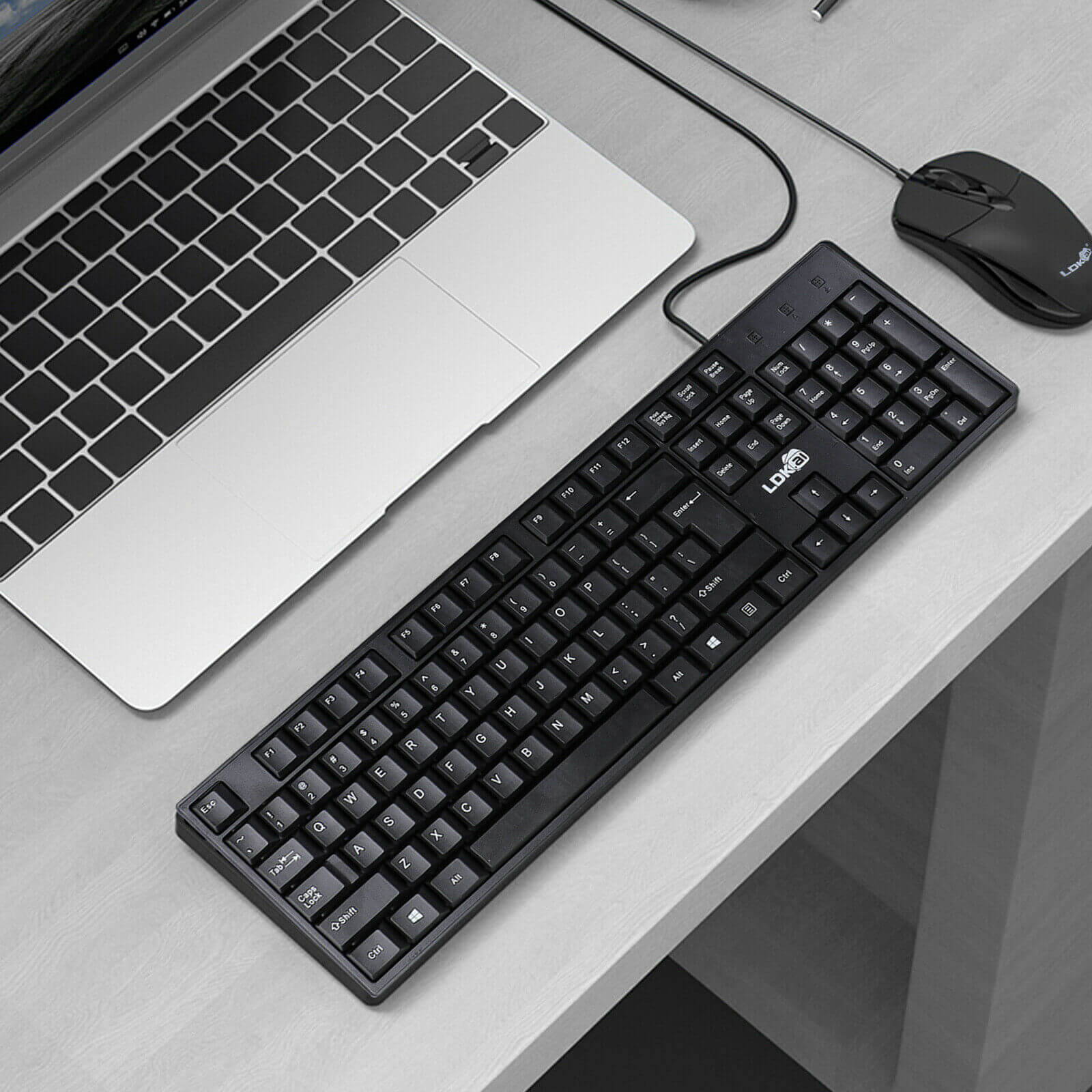 Wired Gaming Keyboard and Mouse Combo w/ LED Backlight - BCBMALL