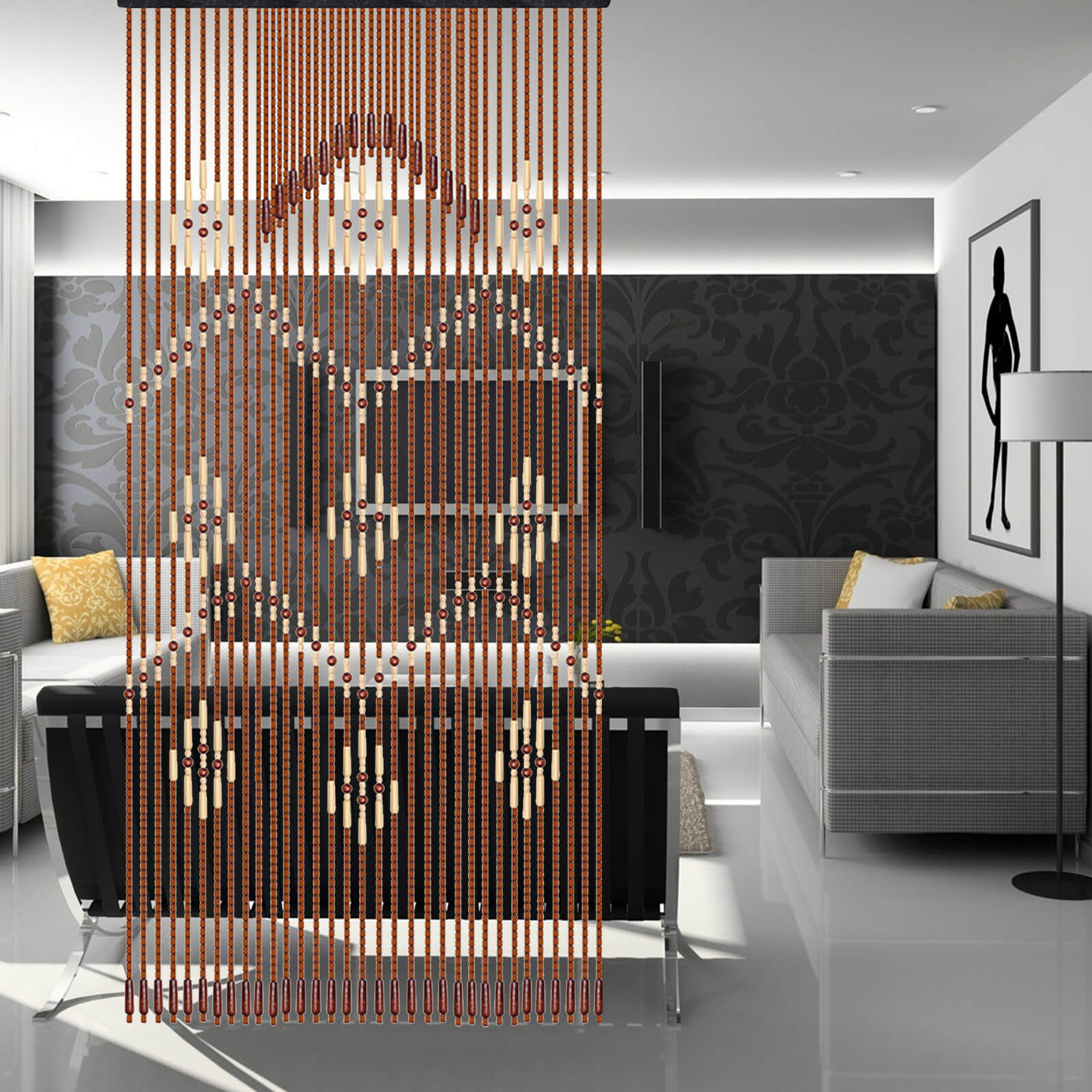 Wooden Bead Curtain - BCBMALL