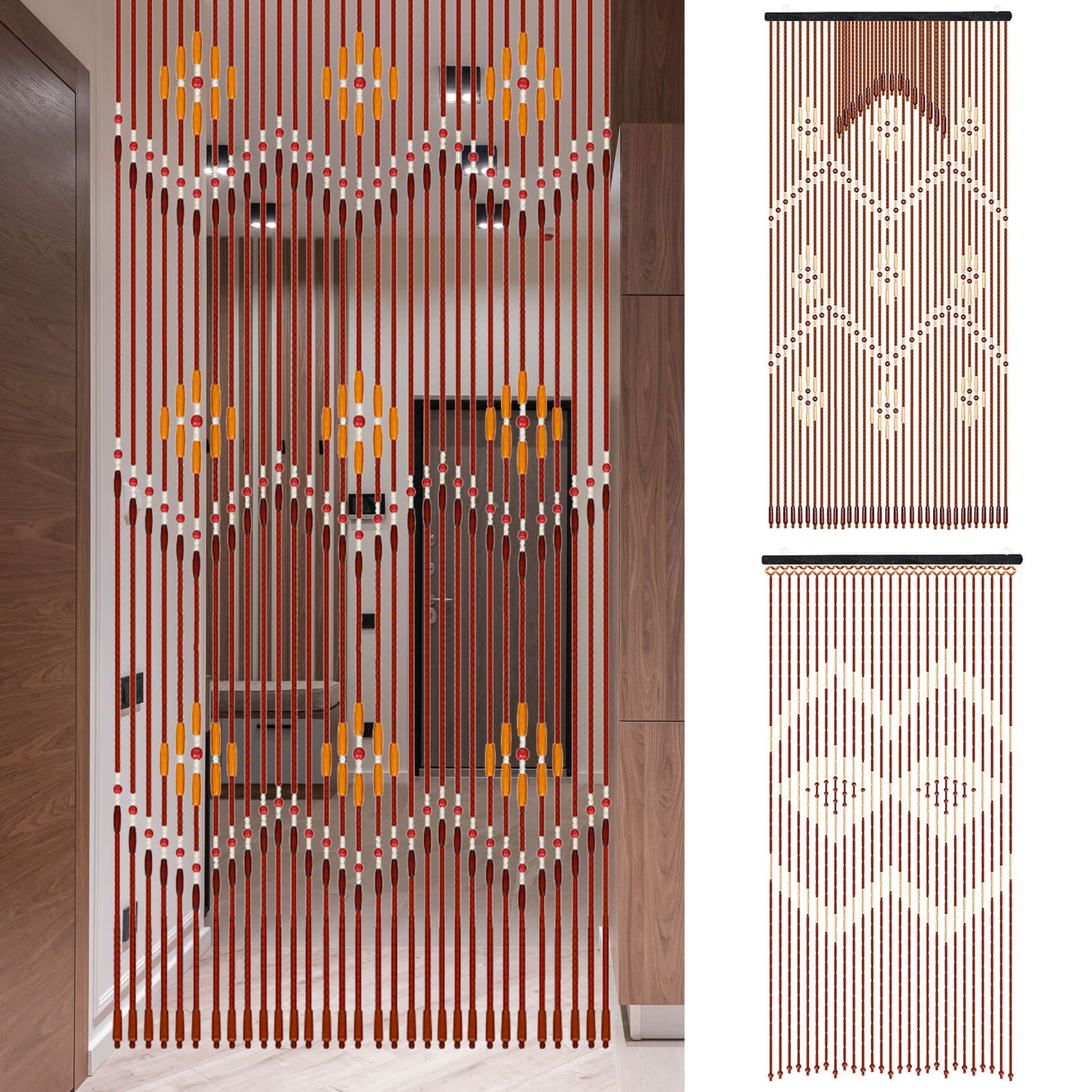 Wooden Bead Curtain - BCBMALL