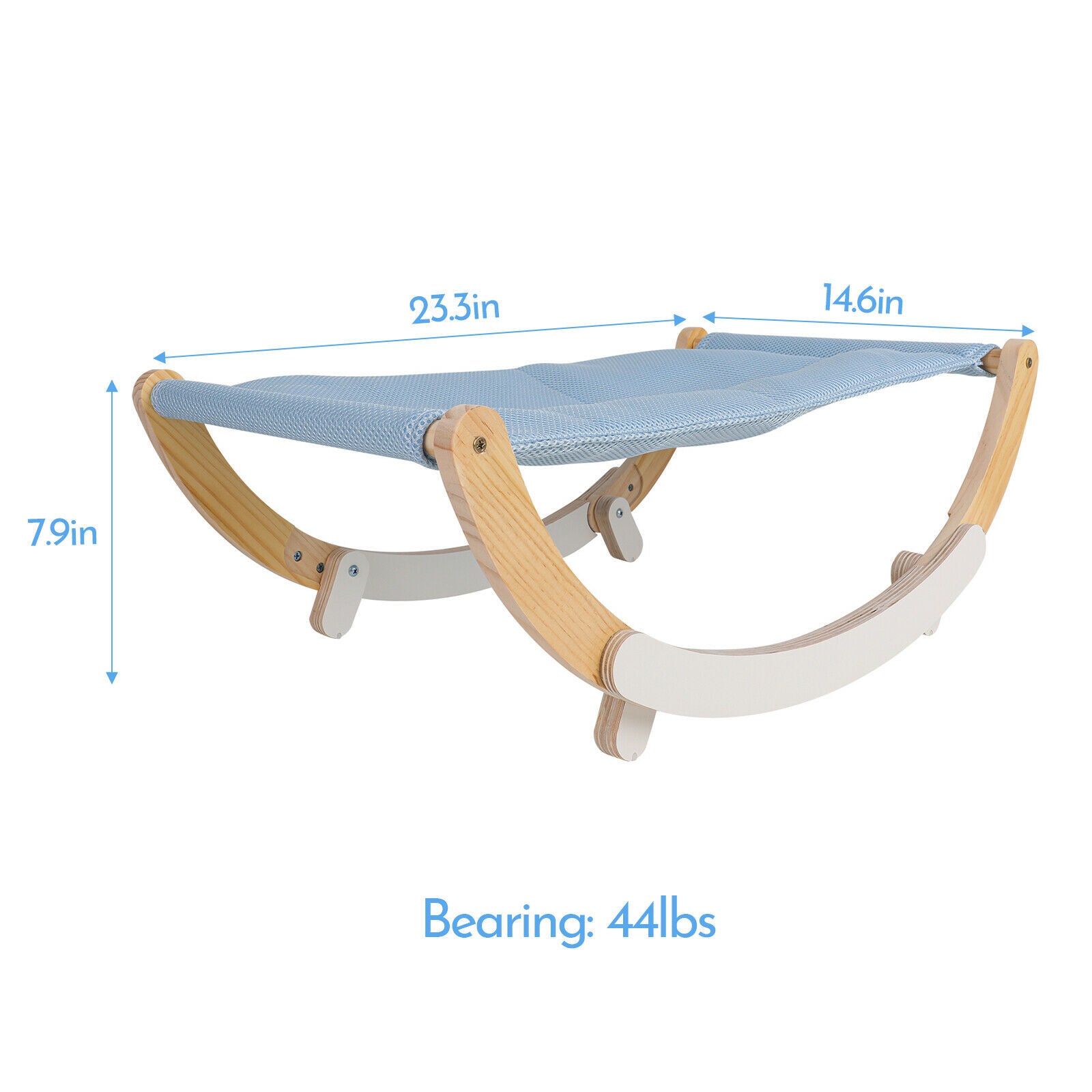 Wooden Cat Hammock Replacement Mat blue size
