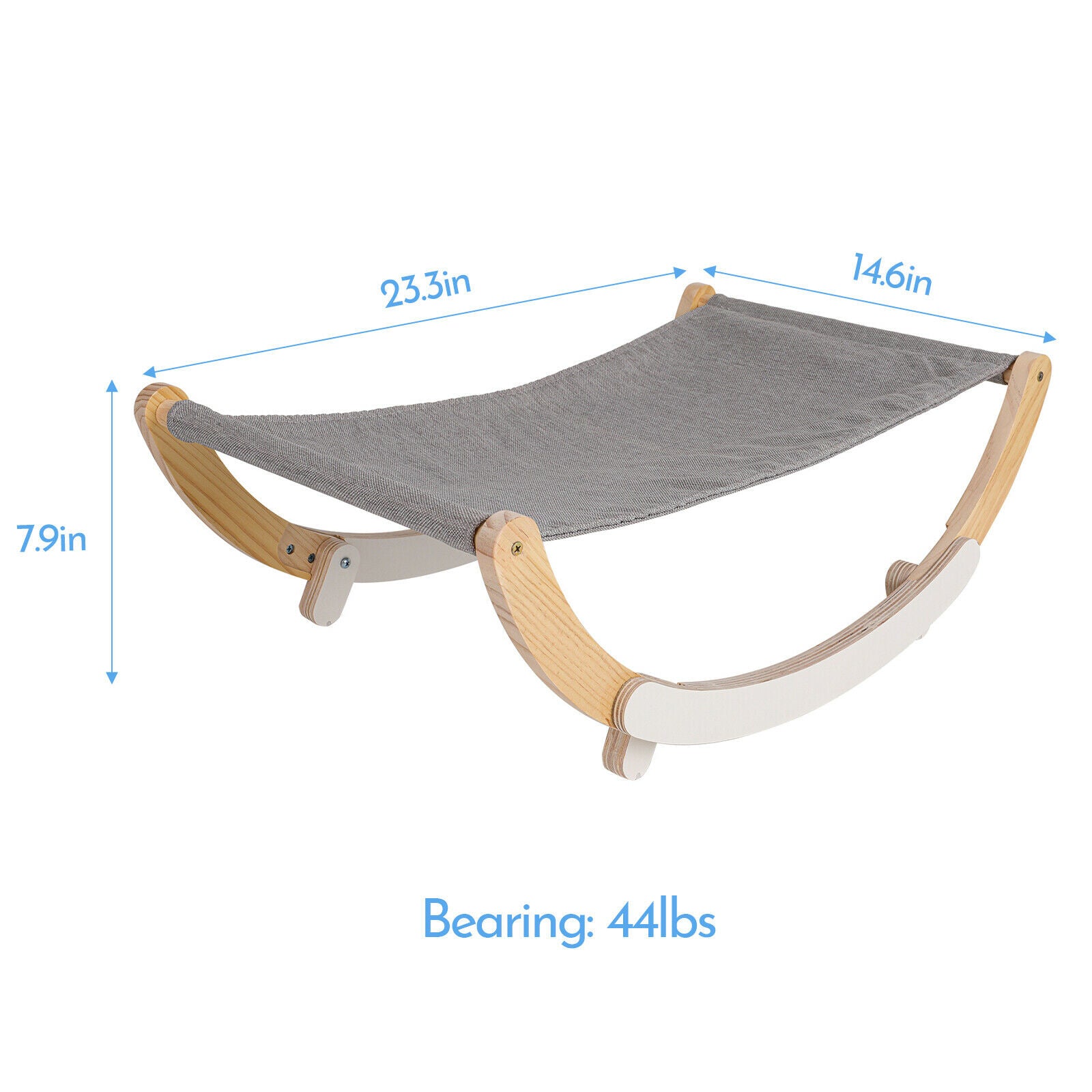 Wooden Cat Hammock Replacement Mat gray size