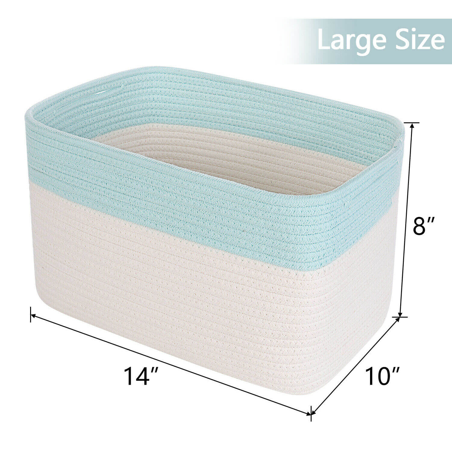 Woven Storage Basket bin size