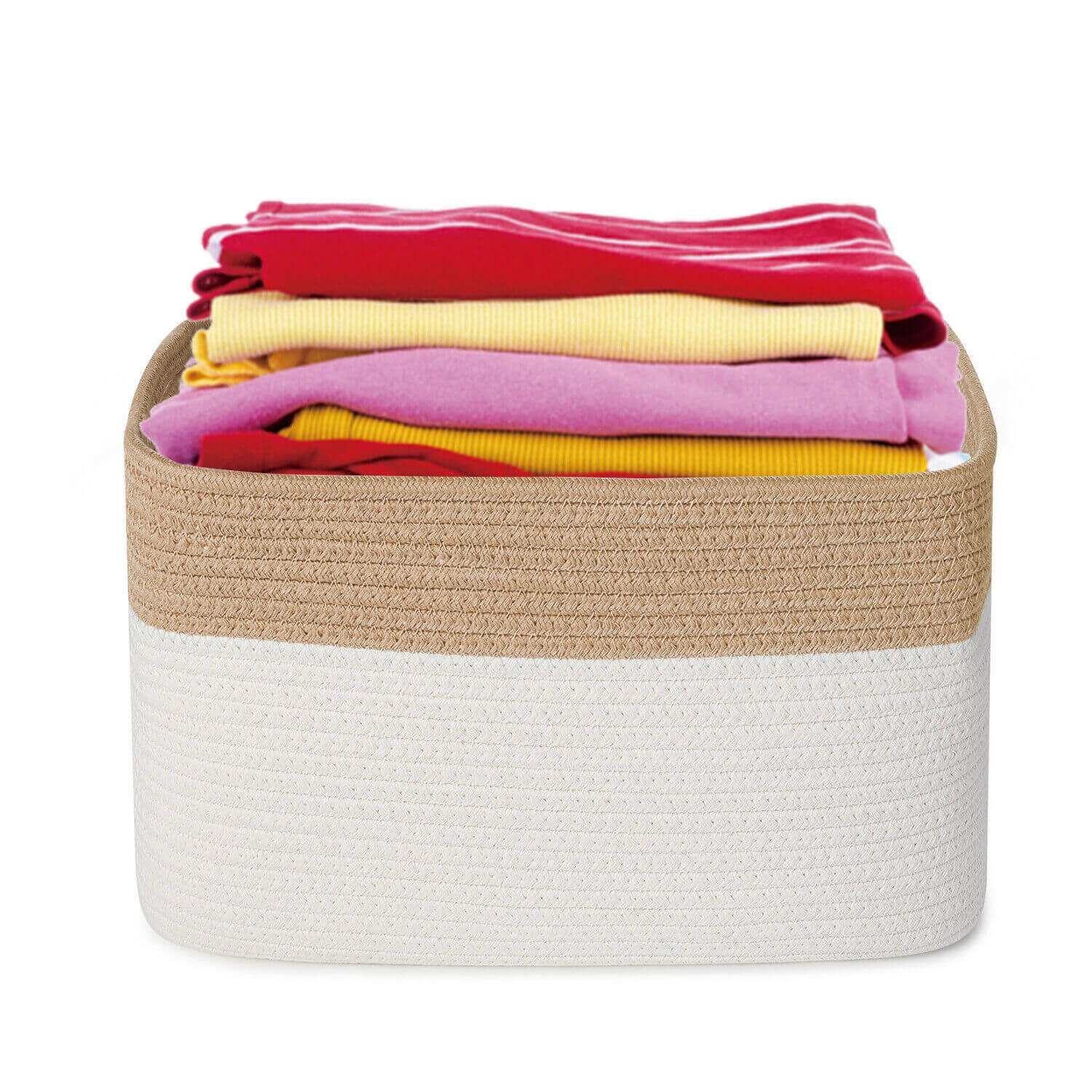 Woven Storage Basket bin brown