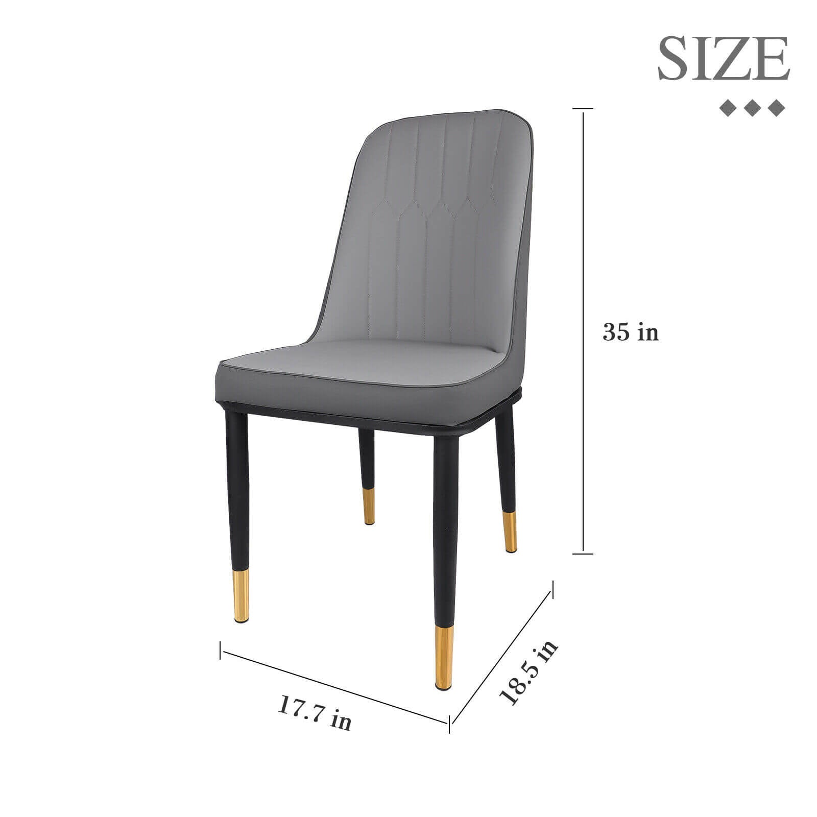 Size of dining chair