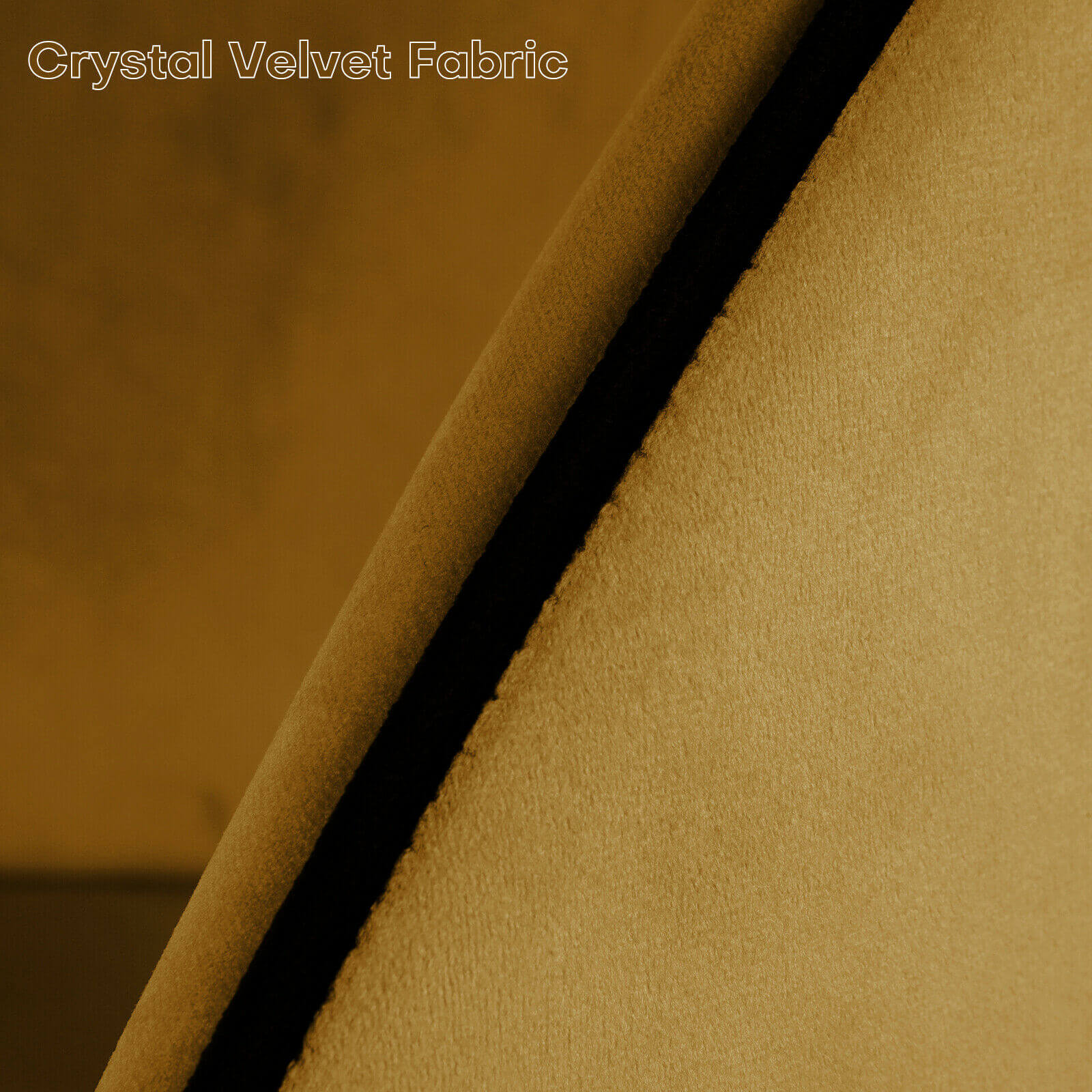 Fabric detials of velvet upholstered dinng chair