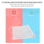 Clear Waterproof Tarp with Grommets 14Mil 15.5 x 5.5 ft