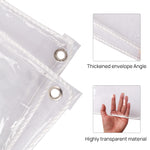 Clear Waterproof Tarp with Grommets 14Mil 15.5 x 5.5 ft