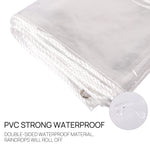 Clear Waterproof Tarp with Grommets 14Mil 15.5 x 5.5 ft