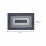 Braided Bohemian Area Rug blue S