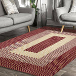 Braided Bohemian Area Rug display