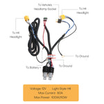 H4 Headlight Relay Wiring Harness Kit detail