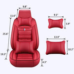 size of Luxury Leather Car Seat Covers
