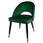 Velvet Upholstered Dining Chairs, Set of 2 - BCBMALL