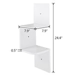 Wall Corner Zig Zag Shelf - BCBMALL